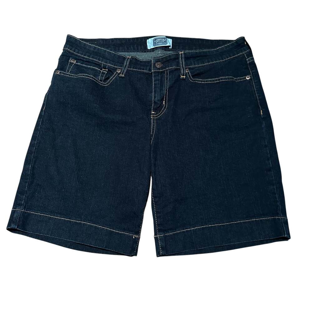 Signature by Levi Strauss & Co. Women's Misses 16 Dark Wash Bermuda Denim Shorts